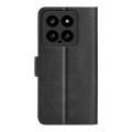 For Xiaomi 14 Dual-side Magnetic Buckle Horizontal Flip Leather Phone Case(Black)