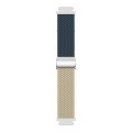 For Huawei Watch GT4 41mm Integrated Buckle Braided Nylon Watch Band(Deep Blue+Starlight)