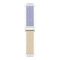 For Huawei Watch GT4 41mm Integrated Buckle Braided Nylon Watch Band(Light Purple+Starlight)
