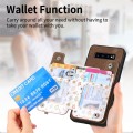 For Samsung Galaxy S10+ Retro Painted Zipper Wallet Back Phone Case(Brown)