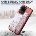 For Samsung Galaxy  S20 Ultra Retro Painted Zipper Wallet Back Phone Case(Pink)