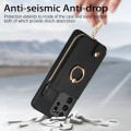 For Samsung Galaxy S20 Ultra Cross Leather Ring Vertical Zipper Wallet Back Phone Case(Black)