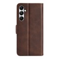 For Samsung Galaxy A05 Dual-side Magnetic Buckle Horizontal Flip Leather Phone Case(Brown)
