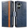 For Xiaomi Redmi 13C CaseNeo Splicing Dual Magnetic Buckle Leather Phone Case(Blue)