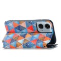 For Motorola Moto G24 Power CaseNeo Colorful Magnetic Leather Phone Case(Rhombus Mandala)