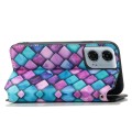 For Motorola Moto G24 Power CaseNeo Colorful Magnetic Leather Phone Case(Purple Scales)