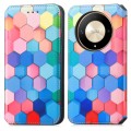For Honor X9b CaseNeo Colorful Magnetic Leather Phone Case(Colorful Cube)