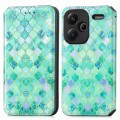 For Xiaomi Redmi Note 13 Pro+ CaseNeo Colorful Magnetic Leather Phone Case(Emeralds)