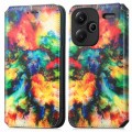 For Xiaomi Redmi Note 13 Pro+ CaseNeo Colorful Magnetic Leather Phone Case(Colorful Cloud)