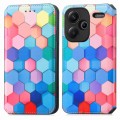For Xiaomi Redmi Note 13 Pro+ CaseNeo Colorful Magnetic Leather Phone Case(Colorful Cube)