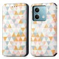 For Xiaomi Redmi Note 13 5G CaseNeo Colorful Magnetic Leather Phone Case(Rhombus)