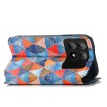 For Xiaomi Redmi K70E CaseNeo Colorful Magnetic Leather Phone Case(Rhombus Mandala)