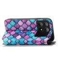 For Xiaomi Redmi K70E CaseNeo Colorful Magnetic Leather Phone Case(Purple Scales)