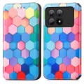 For Xiaomi Redmi K70E CaseNeo Colorful Magnetic Leather Phone Case(Colorful Cube)