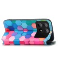 For Xiaomi Redmi K70E CaseNeo Colorful Magnetic Leather Phone Case(Colorful Cube)