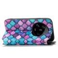 For Xiaomi 14 Ultra CaseNeo Colorful Magnetic Leather Phone Case(Purple Scales)