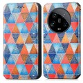 For Xiaomi Redmi A3 CaseNeo Colorful Magnetic Leather Phone Case(Rhombus Mandala)