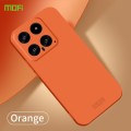 For Xiaomi 14 MOFI Qin Series Skin Feel All-inclusive PC Phone Case(Orange)
