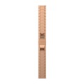 For Garmin Vivomove 3S One Bead Butterfly Buckle Stainless Steel Metal Watch Band(Rose Gold)