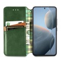 For Xiaomi Redmi K70E Cubic Grid Pressed Magnetic Leather Phone Case(Green)