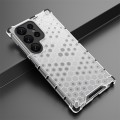 For Samsung Galaxy S24 Ultra 5G Shockproof Honeycomb Phone Case(White)
