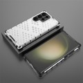 For Samsung Galaxy S24 Ultra 5G Shockproof Honeycomb Phone Case(White)