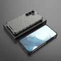 For Samsung Galaxy S24+ 5G Shockproof Honeycomb Phone Case(Black)