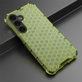 For Samsung Galaxy S24+ 5G Shockproof Honeycomb Phone Case(Green)
