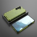 For Samsung Galaxy S24+ 5G Shockproof Honeycomb Phone Case(Green)