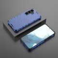 For Samsung Galaxy S24 5G Shockproof Honeycomb Phone Case(Blue)