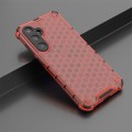 For Samsung Galaxy S23 FE 5G Shockproof Honeycomb Phone Case(Red)
