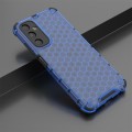 For Samsung Galaxy A05s Shockproof Honeycomb Phone Case(Blue)
