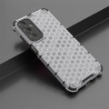 For Samsung Galaxy A25 5G Shockproof Honeycomb Phone Case(White)
