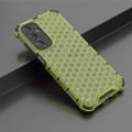 For Samsung Galaxy A25 5G Shockproof Honeycomb Phone Case(Green)