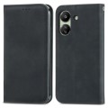 For Xiaomi Redmi 13C Retro Skin Feel Magnetic Flip Leather Phone Case(Black)