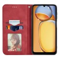 For Xiaomi Redmi 13C Retro Skin Feel Magnetic Flip Leather Phone Case(Red)