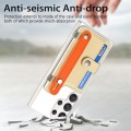 For Samsung Galaxy S23 Ultra 5G Multi-functional Wristband Card Wallet Transparent Phone Case(Yellow