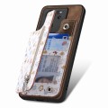 For Xiaomi 12 Pro Retro Painted Zipper Wallet Back Phone Case(Brown)