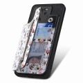 For Xiaomi Mi 11 Lite Retro Painted Zipper Wallet Back Phone Case(Black)