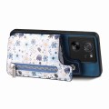 For Xiaomi 13 Lite Retro Painted Zipper Wallet Back Phone Case(Blue)