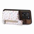 For Xiaomi Poco M5s 4G Retro Painted Zipper Wallet Back Phone Case(Brown)