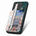 For Xiaomi Poco M5 4G Retro Painted Zipper Wallet Back Phone Case(Green)