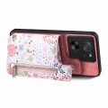 For Xiaomi 13T Retro Painted Zipper Wallet Back Phone Case(Pink)