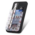 For Redmi Note 12 Pro 5G Retro Painted Zipper Wallet Back Phone Case(Black)