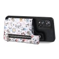 For Redmi Note 10 4G Retro Painted Zipper Wallet Back Phone Case(Black)