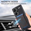 For Xiaomi Redmi Note 13 Pro+ Denim Texture Leather Skin Phone Case with Card Slot(Black)