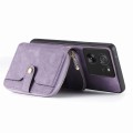 For Xiaomi 13T / 13T Pro Crossbody Multi-function Zipper Wallet Phone Case(Purple)