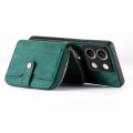 For Xiaomi Redmi Note 13 Crossbody Multi-function Zipper Wallet Phone Case(Green)