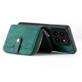 For Xiaomi 14 Pro Crossbody Multi-function Zipper Wallet Phone Case(Green)