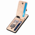 For Xiaomi 13T / 13T Pro Carbon Fiber Vertical Flip Zipper Phone Case(Apricot)